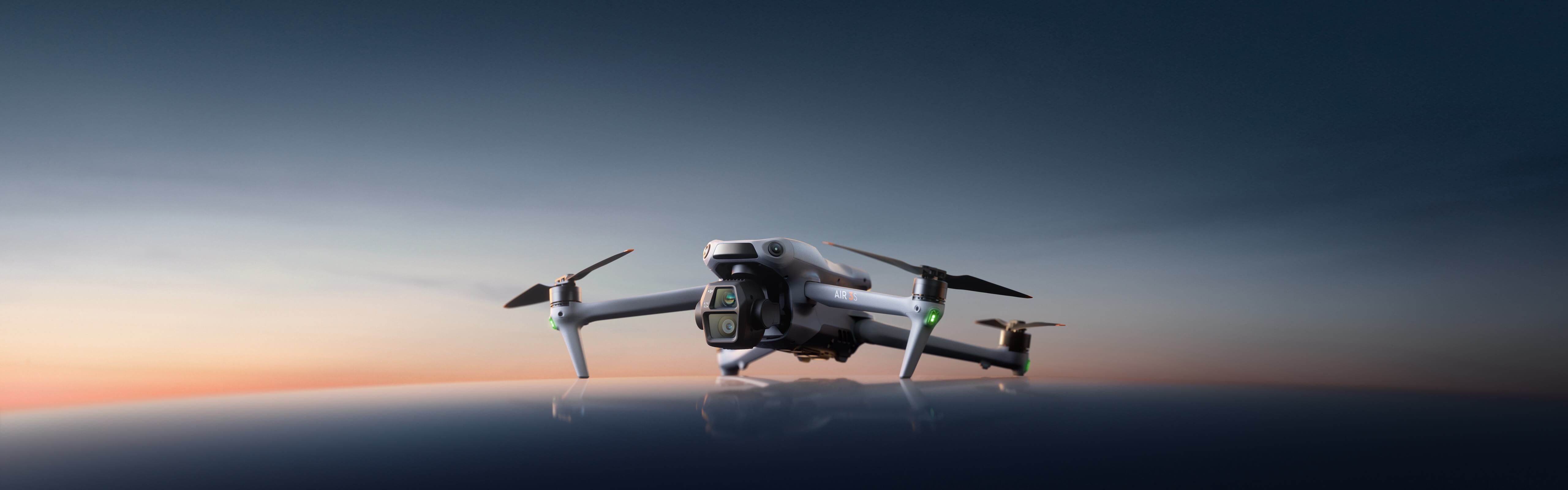 DJI Air 3S at sunrise